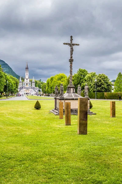 Sanctuary Of Our Lady Of Lourdes-Occitanie, France — Stock Photo, Image