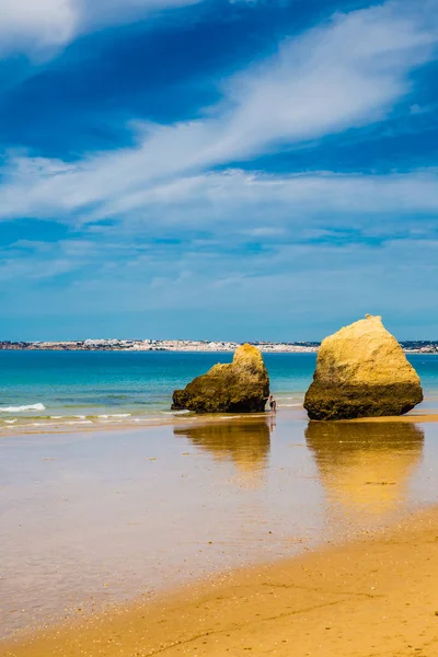 Rock Formation On Algarve Coast - Lagoa, Portugal — Stockfoto