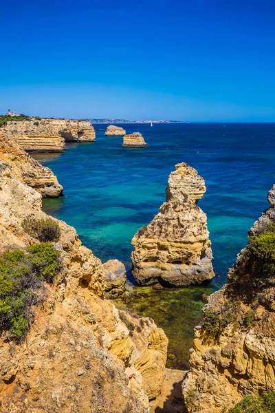 Praia da Marinha - Lagoa, Região do Algarve, Portugal — Fotografia de Stock