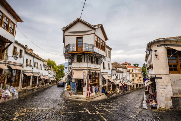 Gjirokaster Bazaar - Gjirokaster County, Albania — стокове фото