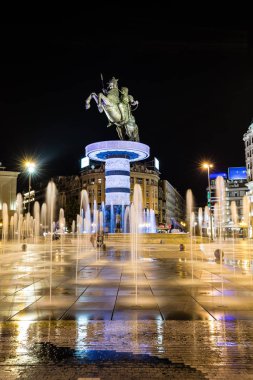 At Heykeli Savaşçısı - Üsküp, Kuzey Makedonya