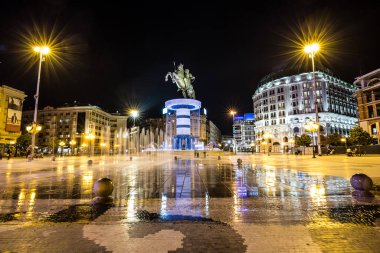 At Heykeli Savaşçısı - Üsküp, Kuzey Makedonya