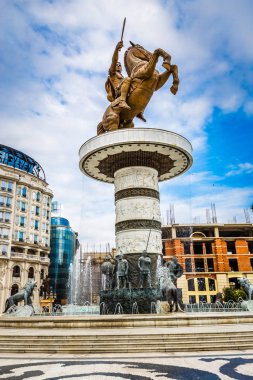 At Heykeli Savaşçısı - Üsküp, Kuzey Makedonya