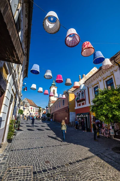 Szentendre keskeny utcája - Magyarország, Európa — Stock Fotó