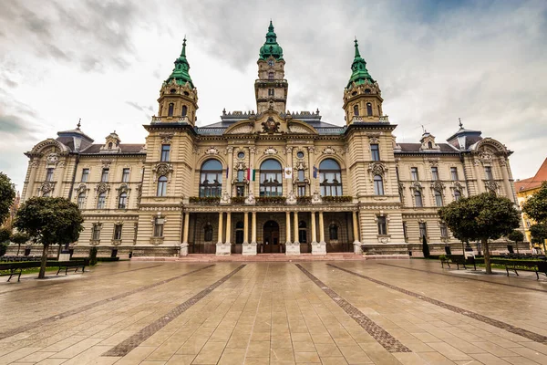 Gemeentehuis - Gyor, Hongarije, Europa — Stockfoto