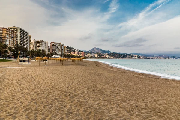 Praia de Málaga - Andaluzia, Costa del Sol, Espanha — Fotografia de Stock