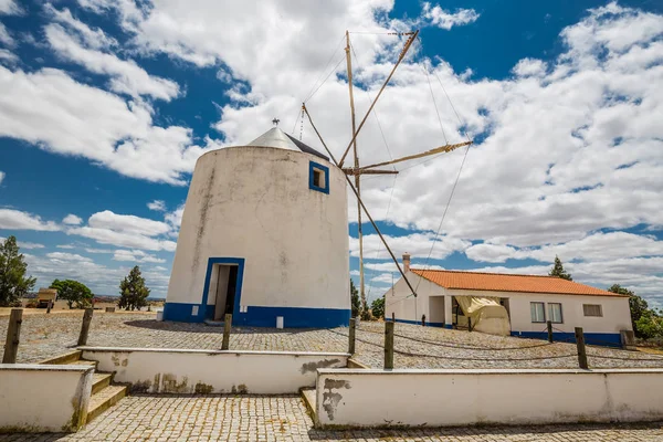 Traditionele Windmolen Castro Verde Alentejo Portugal Europa — Stockfoto