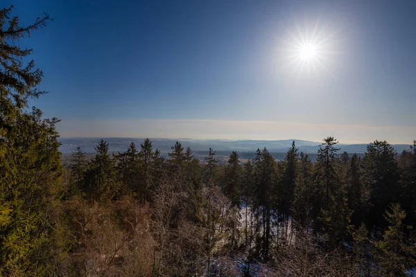 Certova Kazatelna Teufelskanzel Plesivec Tschechien — Stockfoto