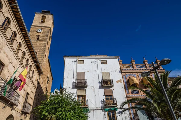 Plaza Corredera Vejce Huevo Cazorla Jaen Andalusie Španělsko Evropa Stock Obrázky