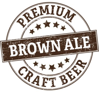 Retro eski zanaat bira damgası