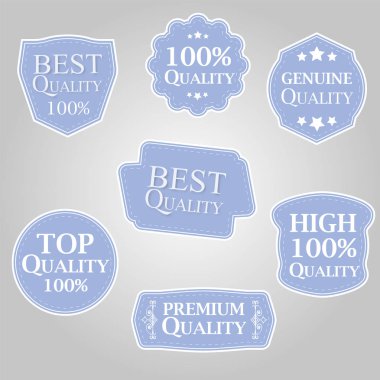 premium kalite ve garanti etiketleri ve rozetleri