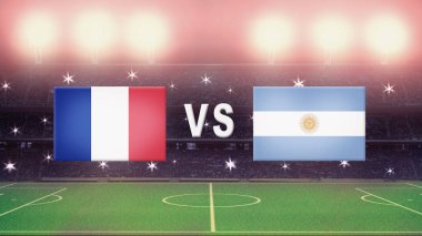 Arjantin futbol sahası karşı Fransa