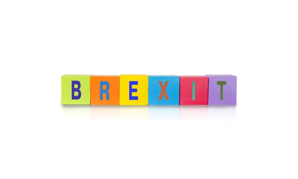 Brexit와 다채로운 장난감 — 스톡 사진