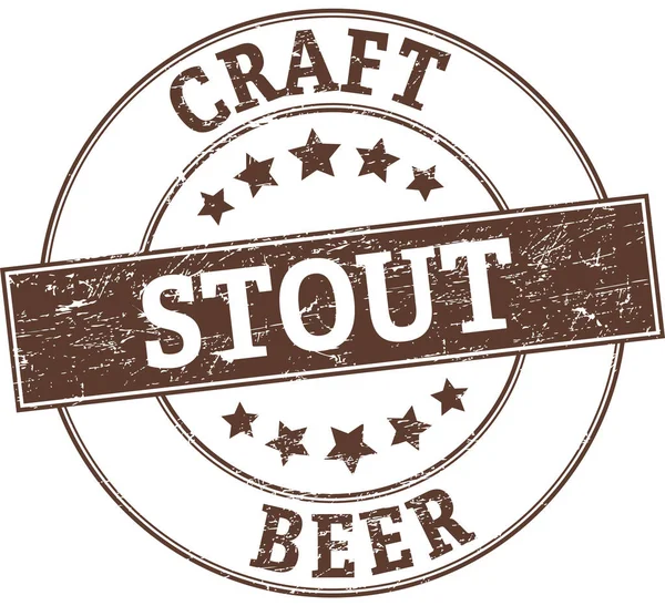 Dicker Craft Beer Rundstempel — Stockvektor