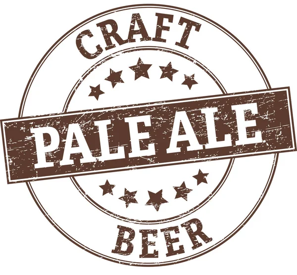 Μπύρα σκάφη τύπου Pale ale στρογγυλή σφραγίδα — Διανυσματικό Αρχείο