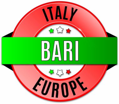 Yuvarlak parlak bari rozeti