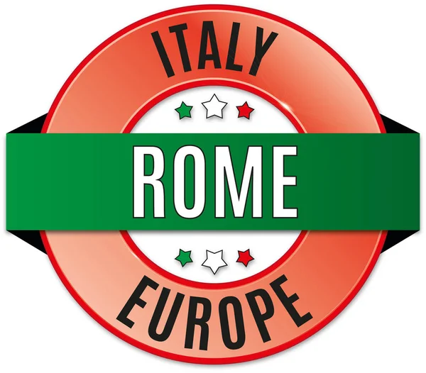 Placa de roma brillante redonda — Vector de stock
