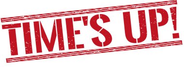 zaman doldu eski lastik damgası illüstrasyon 