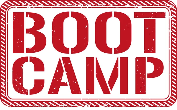 Boot camp carimbo grungy no fundo branco —  Vetores de Stock