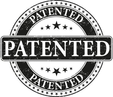 patentli yuvarlak dokulu eski lastik damgası simgesi