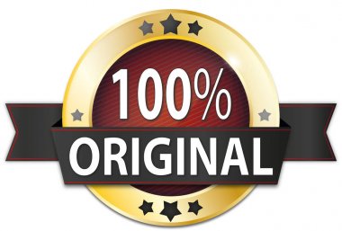 % 100 orijinal Altın Mühür rozet metalik
