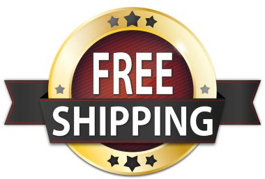 ücretsiz nakliye altın metalik yuvarlak mühür rozeti