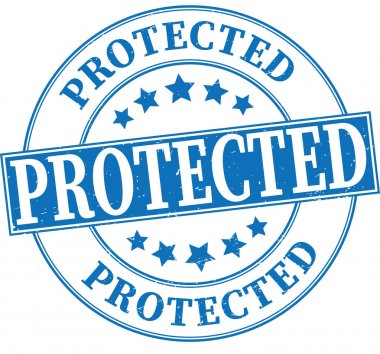 grungy yuvarlak lastik damgası illüstrasyon mavi korumalı