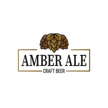 Amber ale, bira, lable ağ rozeti ikonu
