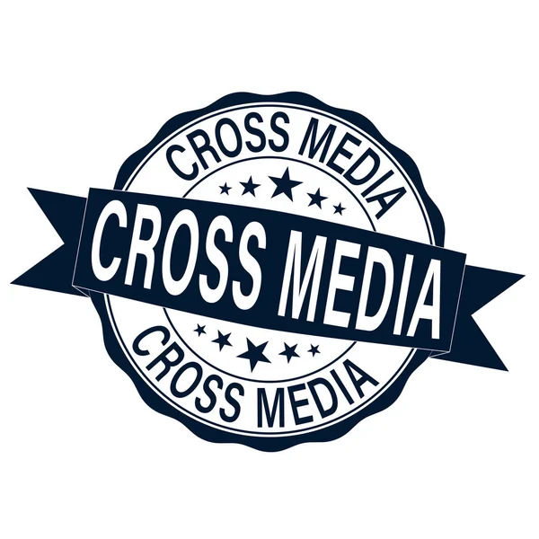 Křížová média Hashtag v kruhu ikona izolované. Symbol sociálních médií, koncept číselné značky, sociální média, popularita mikro blogů pr. Plochý. Vektorová ilustrace — Stockový vektor