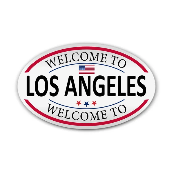 Los Angeles - Kalifornia - Usa - ilustracja wektorowa na białym tle — Wektor stockowy