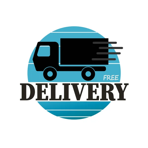Fast delivery 24H truck logo on a white background — 스톡 벡터