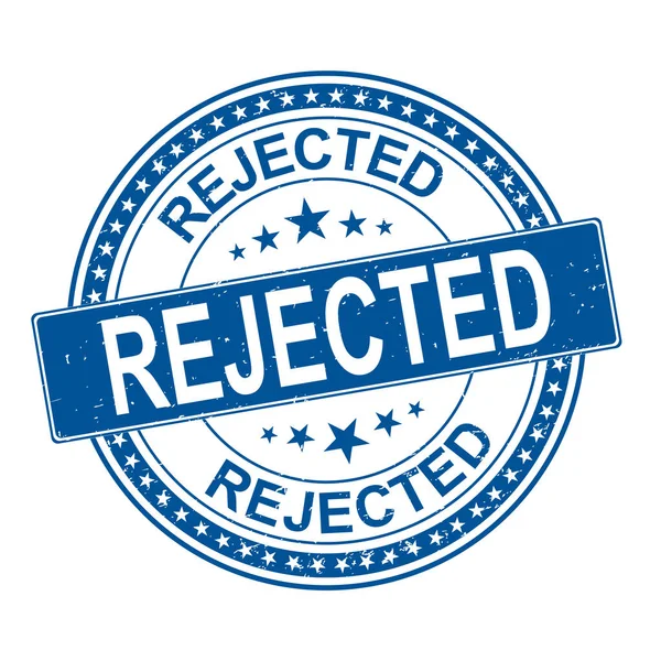 Reject. stamp. blue round grunge vintage reject sign — 스톡 벡터