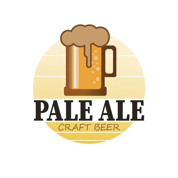 Vintage-Logo für Bier Pale Ale Logo Vektor — Stockvektor