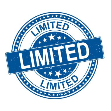 Beyaz zemin üzerinde sınırlı sürüm kauçuk pul ödül vektörü