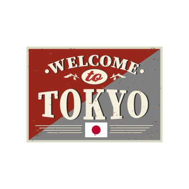 Japonya, Tokyo için t-shirt ve diğer işlemleri konulu vektör çizim