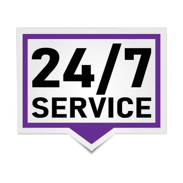 24 7 icon. service 24 hours a day and 7 days a week — Stock Vector