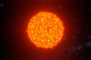 3D görüntüleme güneş ışınları, Güneş güneş sistemi kara arkaplan üzerinde izole edildi. Gezegen uzay bilimi (NASA tarafından desteklenen bu görüntünün elementleri))
