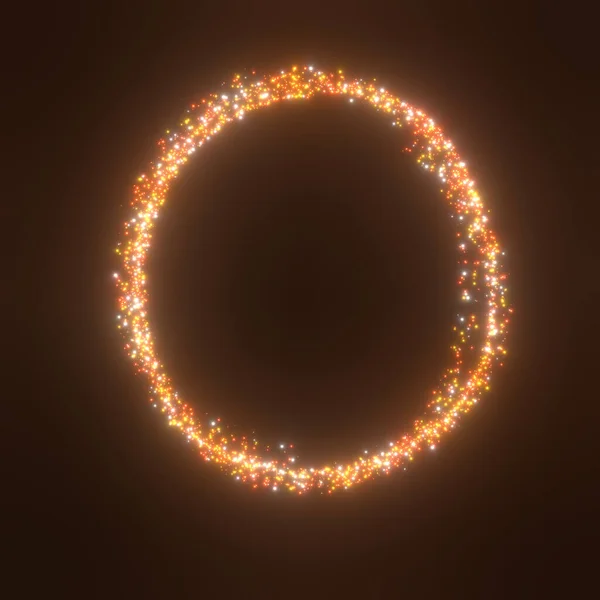 Απεικόνιση Απόδοση Circle Έντονο Φως Φουτουριστικό Sci Glitter Αστέρι Σκόνη — Φωτογραφία Αρχείου