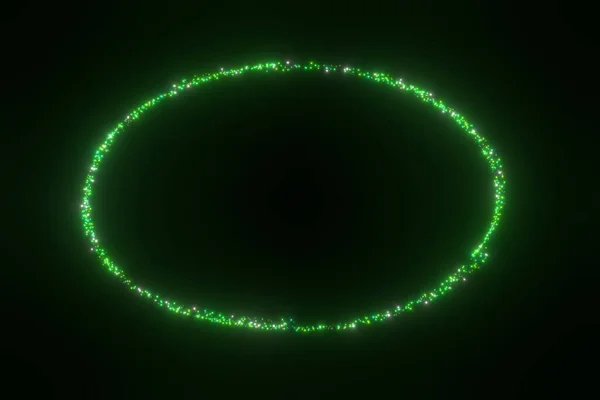Απεικόνιση Απόδοση Circle Έντονο Φως Φουτουριστικό Sci Glitter Αστέρι Σκόνη — Φωτογραφία Αρχείου