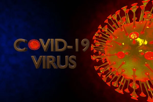 Havainnollistaminen Infektio Lääketieteellinen Terveys Pandemiariski Käsite Patogeenin Hengitysteiden Influenssa Coronavirus — kuvapankkivalokuva