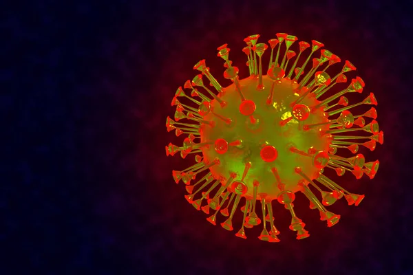 Рендеринг Иллюстрации Инфекции Медицинской Пандемии Здоровья Концепции Риска Патогенный Респираторный — стоковое фото