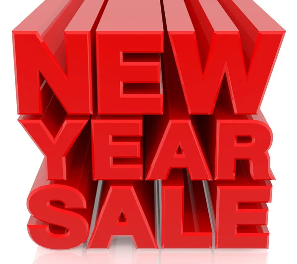 NEW YEAR SALE word 3D rendering — Stock Photo, Image