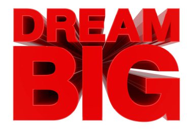 Beyaz arkaplanda Büyük Sözcük 3D görüntüleme