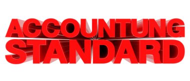 Beyaz arkaplan 3D görüntüleme üzerine Standart Hesap Kelimesi