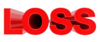 Beyaz arkaplan illüstrasyonunda kayıp sözcük 3d görüntüleme