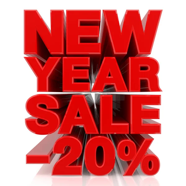 NEW YEAR SALE word 3D rendering — Stock Photo, Image