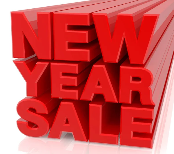 NEW YEAR SALE word 3D rendering