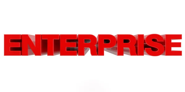 ENTERPRISE word on white background 3d rendering — 스톡 사진
