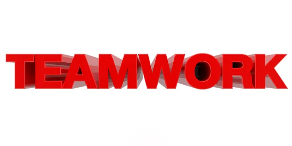 TEAMWORK palabra sobre fondo blanco 3d renderizado —  Fotos de Stock