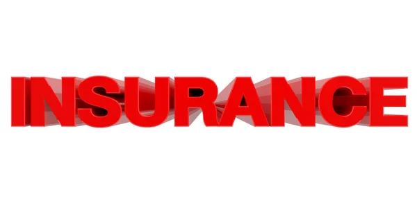 INSURANCE word on white background 3d rendering — Stock Photo, Image